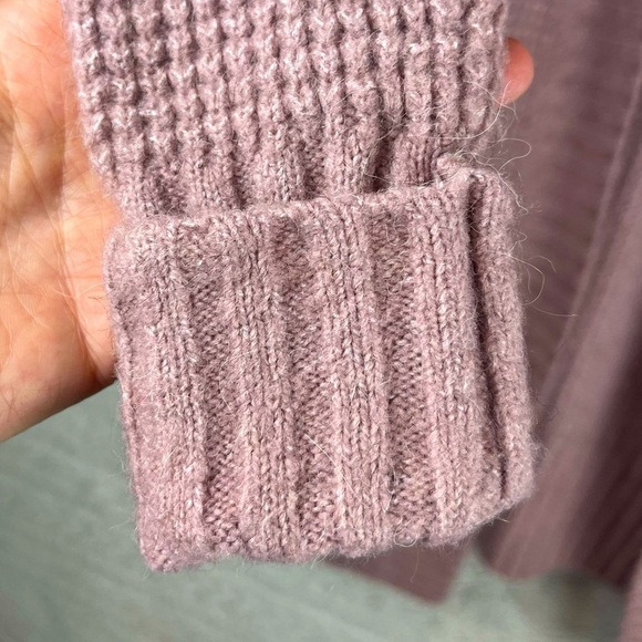 Cozy Long Line Cardigan Duster Medium Dusty Rose Maeve by London Kaye Pockets - Picture 3 of 13